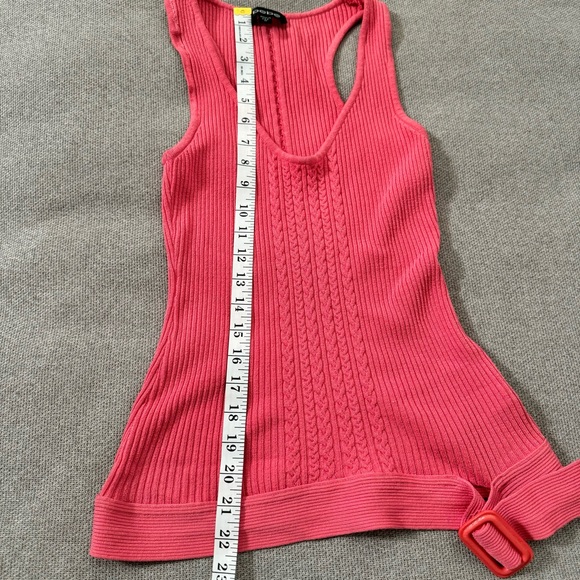 Bebe Ribbed Buckled Tank Top - Picture 7 of 9